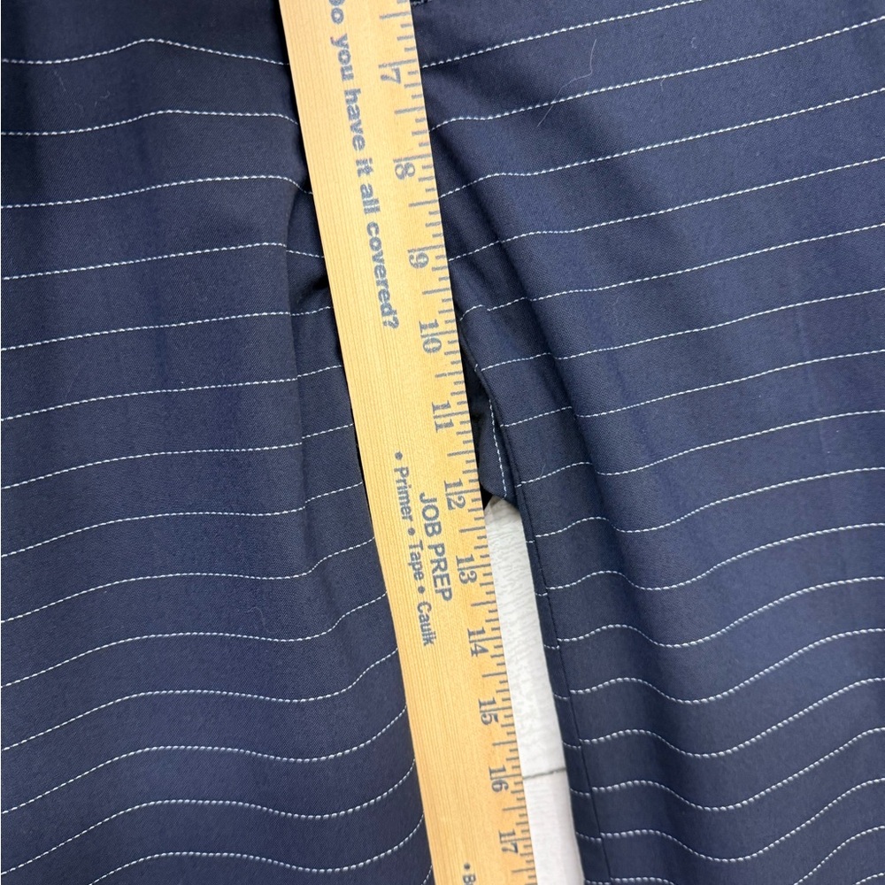Banana Republic Logan Crop Wide Leg Navy with white stripes Pants size 6 - Picture 7 of 10